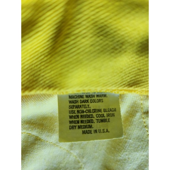 Vintage Ivy Brown Womens Cotton High Waist Mom Jeans Size 8 Yellow Made in USA - Picture 8 of 13